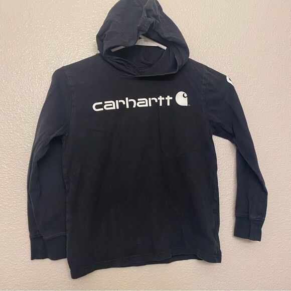 Carhartt Kids Long Sleeve Hooded Graphic Tee hoodie long sleeve lightweight 8-10 - Picture 2 of 7